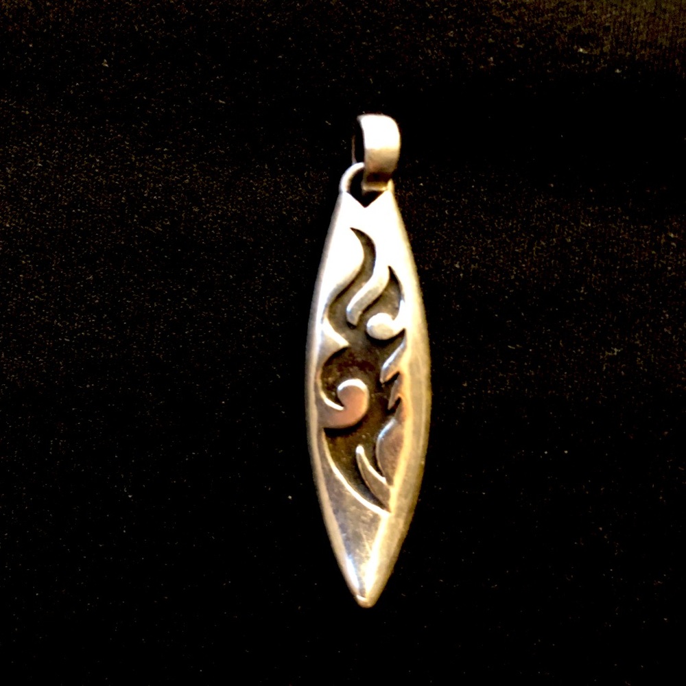 Sterling silver charm for a necklace or keychain